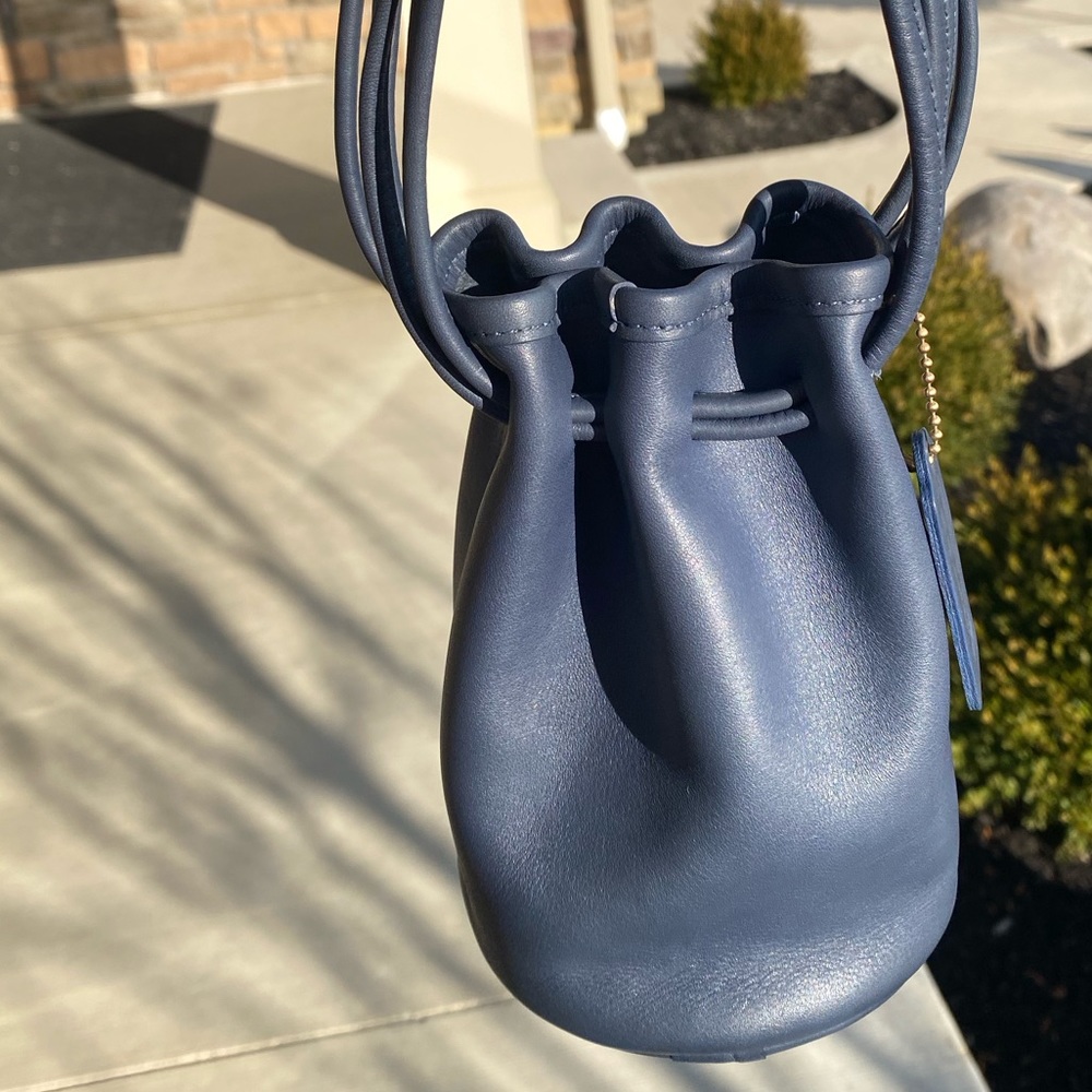 Coach Navy Blue Drawstring Bag - Picture 12 of 14